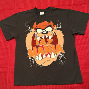 Taz Mania tasmanian devil looney tunes big modern aop vintage 90s style shirt